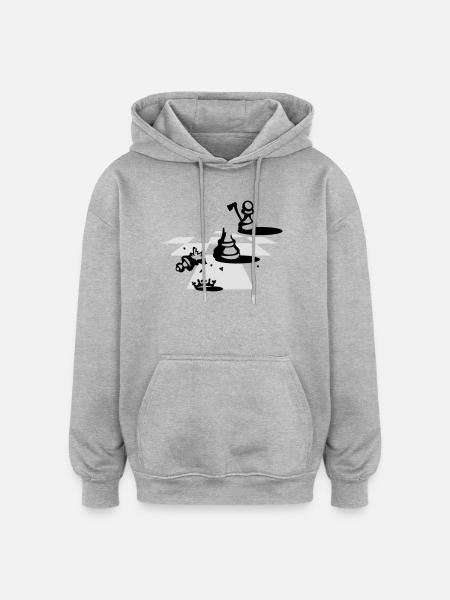 schachmatt - Oversized Unisex Hoodie - heather grey