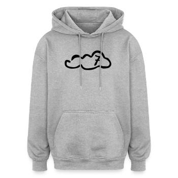 Wolke 7 - Oversized Unisex Hoodie - heather grey - Front - Noah (186cm)