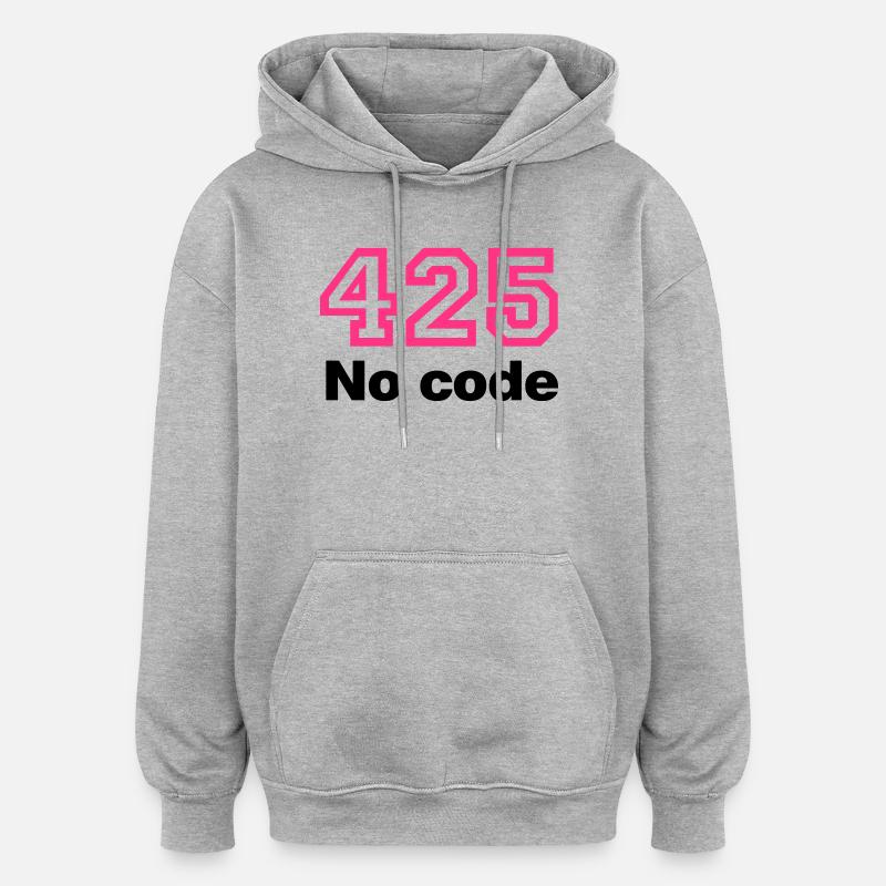 Error 425 No Code - Oversized Unisex Hoodie - Grau meliert