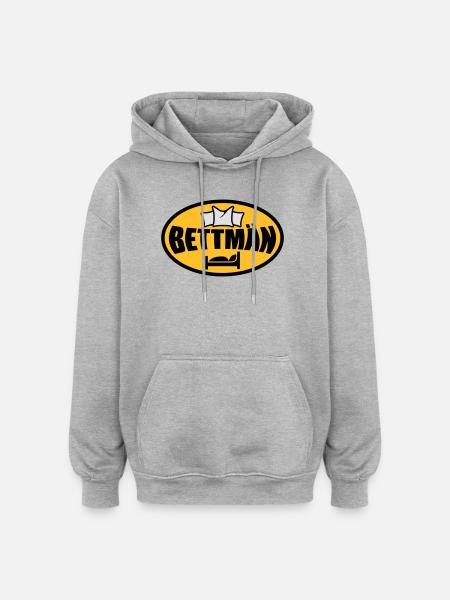 Bettmän | BettMan - Sweat à capuche oversize unisexe - gris chiné