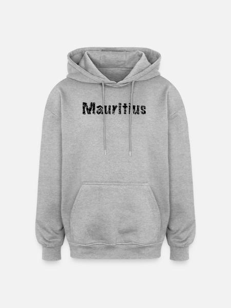 Mauritius - Oversized Unisex Hoodie - Grau meliert