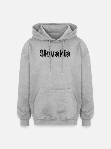 Slovakia - Oversized Unisex Hoodie - Grau meliert