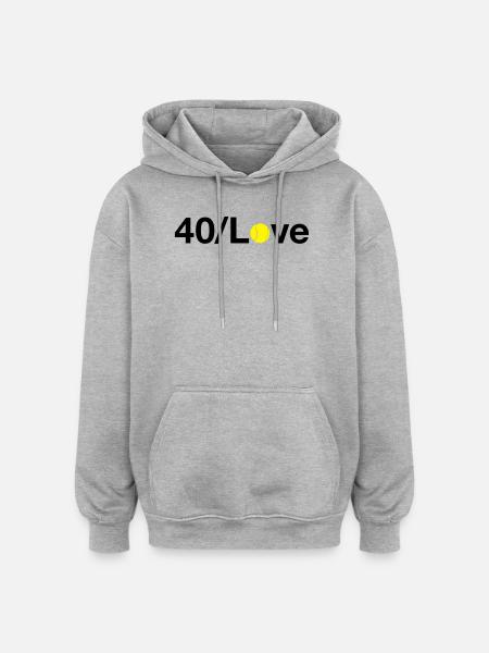 Tennis Tennis Game - Oversized Unisex Hoodie - heather grey