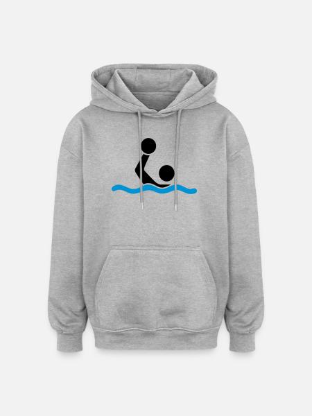 water polo - Oversized Unisex Hoodie - heather grey