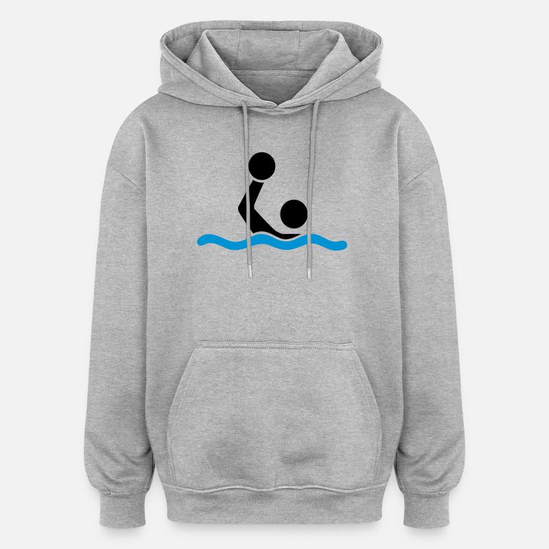 water polo - Oversized Unisex Hoodie - heather grey