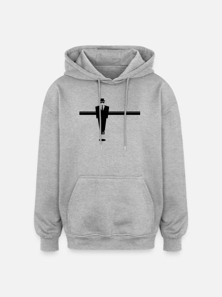 table soccer - Oversized Unisex Hoodie - heather grey