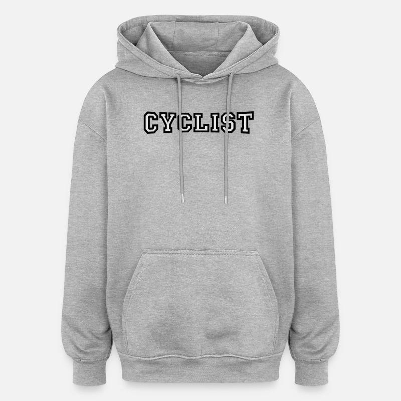 Cyclists - Oversized Unisex Hoodie - heather grey