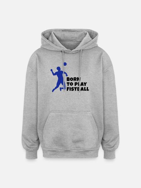 Fistball - Sweat à capuche oversize unisexe - gris chiné