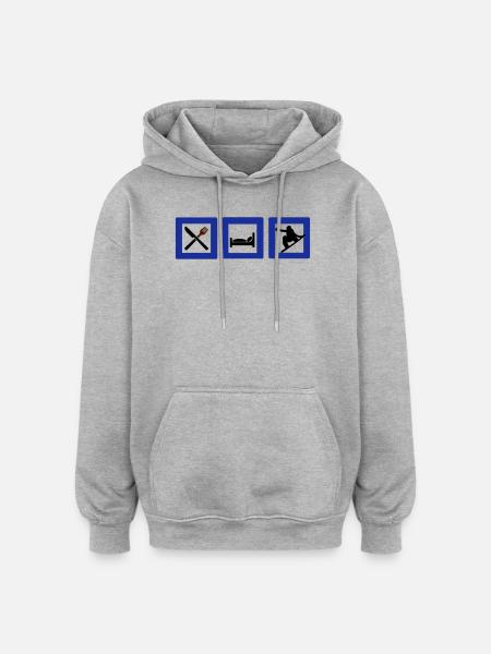 snowboard - Oversized Unisex Hoodie - heather grey
