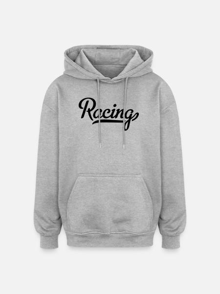 6061912 121984375 racing - Oversized Unisex Hoodie - heather grey