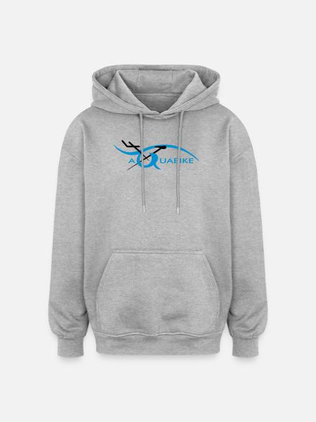 aquabike - Sweat à capuche oversize unisexe - gris chiné