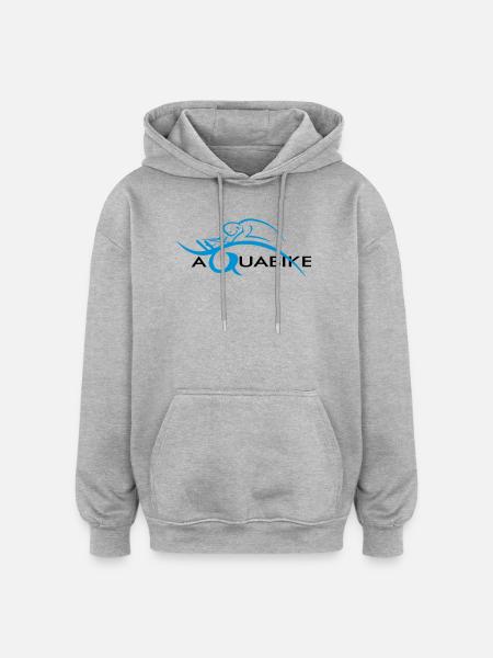 Aquabike en action - Sweat à capuche oversize unisexe - gris chiné