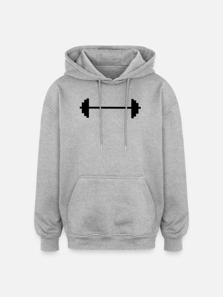 2541614 14692812 weights - Oversized Unisex Hoodie - heather grey