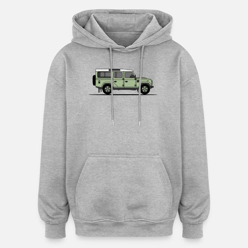 Verteidiger 110 - Oversized Unisex Hoodie - Grau meliert