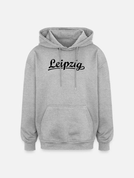 Leipzig Classic - Oversized Unisex Hoodie - Grau meliert
