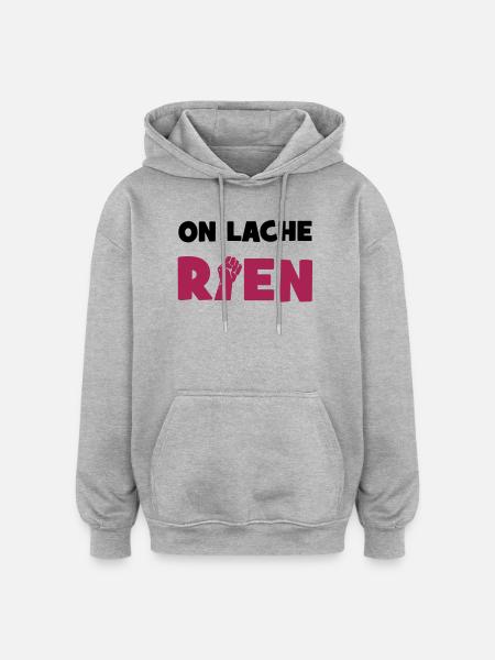 We loose nothing! - Oversized Unisex Hoodie - heather grey