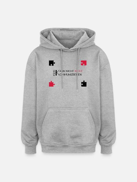 communication watzlawick - Oversized Unisex Hoodie - heather grey