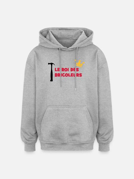 The King of Handymen - Oversized Unisex Hoodie - heather grey
