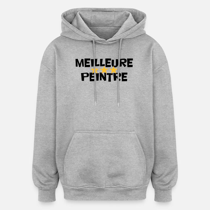 Best Painter - Oversized Unisex Hoodie - heather grey