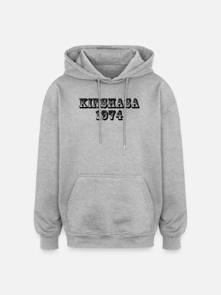 Kinshasa 1974 - Oversized Unisex Hoodie - heather grey