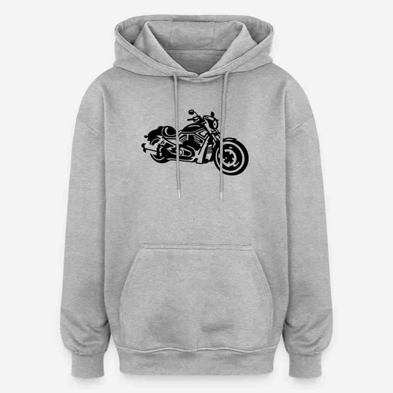 Chopper - Oversized Unisex Hoodie - Grau meliert