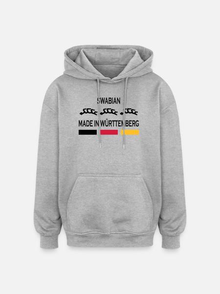 Made in Württemberg - Oversized Unisex Hoodie - heather grey