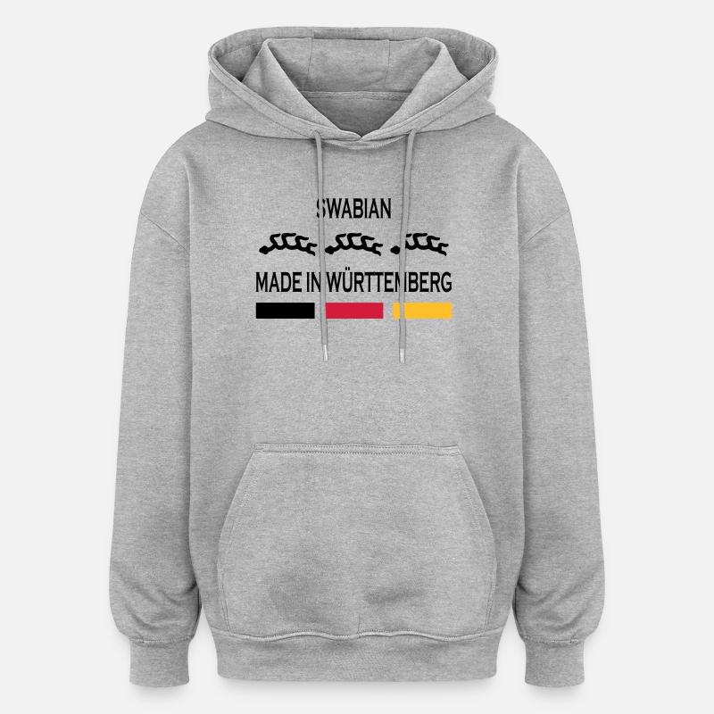 Made in Württemberg - Oversized Unisex Hoodie - heather grey