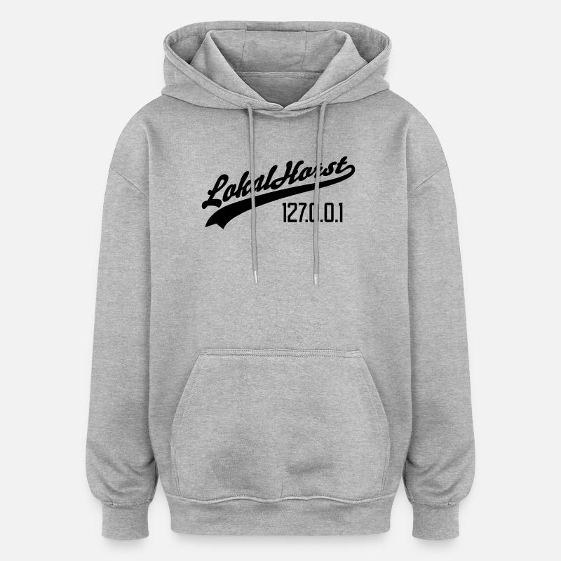 Lokal Horst - Oversized Unisex Hoodie - Grau meliert