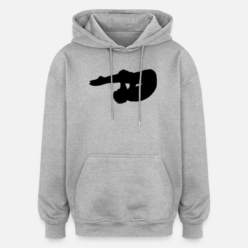 turmsprung - Sweat à capuche oversize unisexe - gris chiné