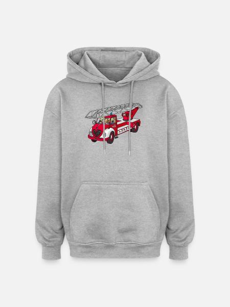 Turntable ladder DL 23 - Oversized Unisex Hoodie - heather grey