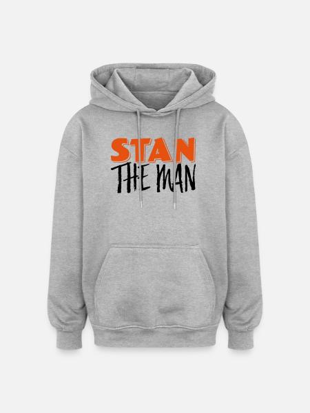Stan the man! - Oversized Unisex Hoodie - heather grey
