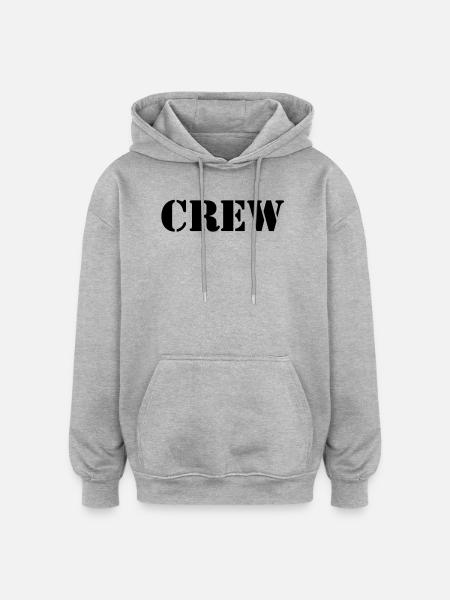 Crew - Oversized Unisex Hoodie - heather grey