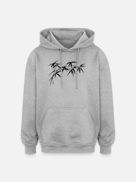 bamboo - Oversized Unisex Hoodie - heather grey