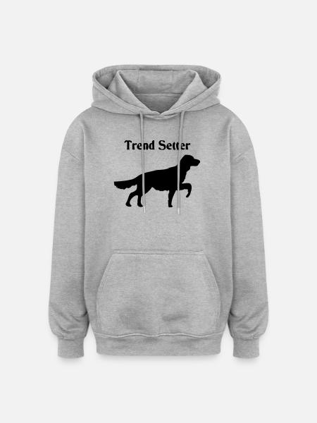 Trend Setter - Sweat à capuche oversize unisexe - gris chiné