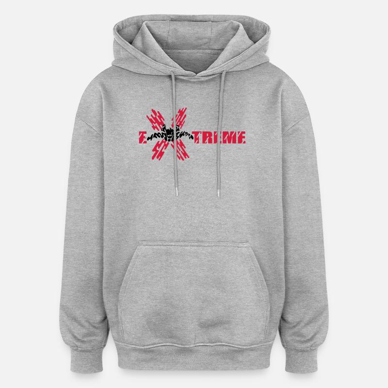 skydiver extreme - Sweat à capuche oversize unisexe - gris chiné