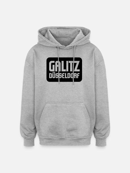 Galitz Logo - Oversized Unisex Hoodie - Grau meliert
