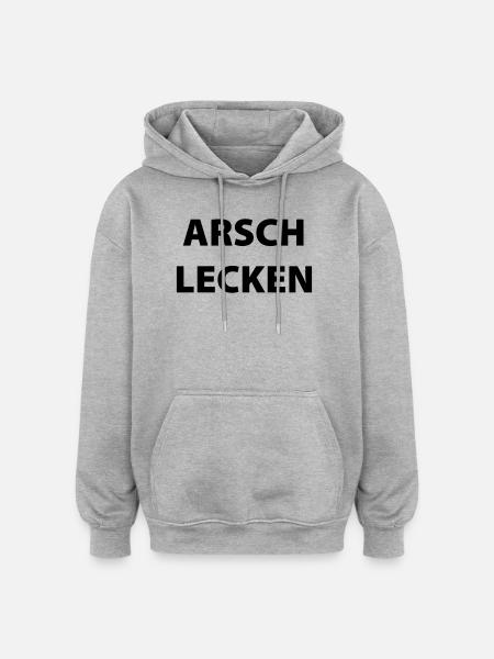 Ass Licking - Oversized Unisex Hoodie - heather grey