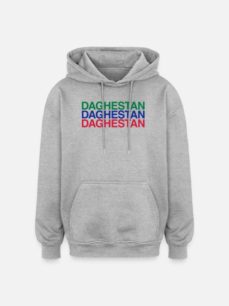 DAGHESTAN - Oversized Unisex Hoodie - heather grey