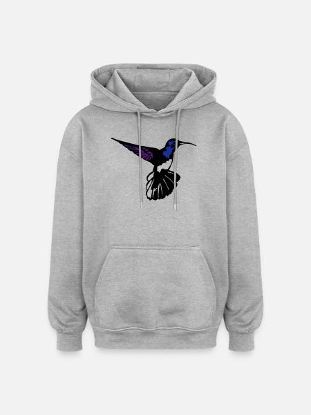 colibri - Oversized Unisex Hoodie - heather grey