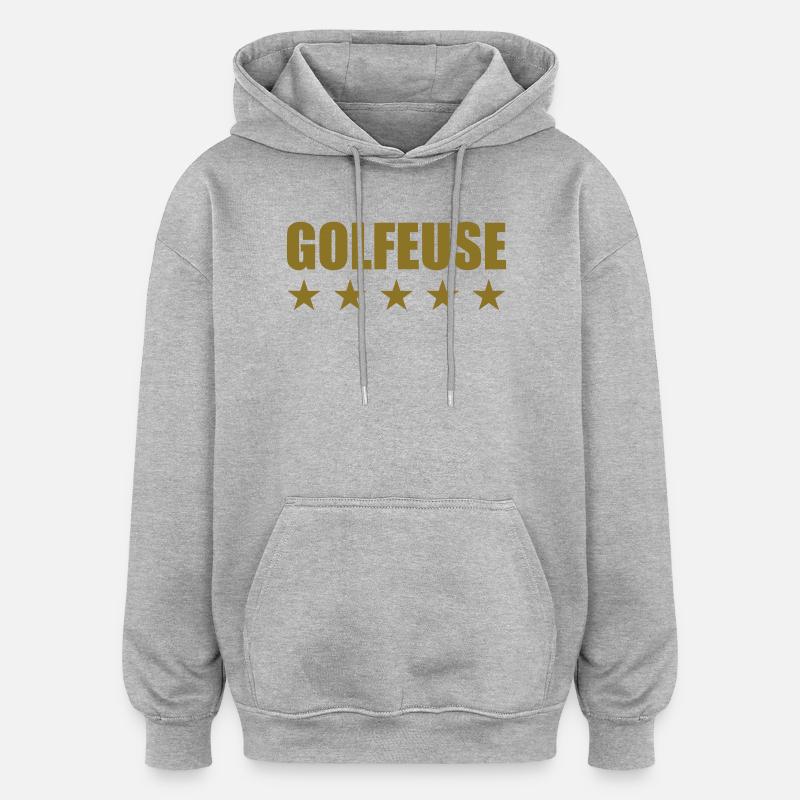 Golfeuse - Sweat à capuche oversize unisexe - gris chiné