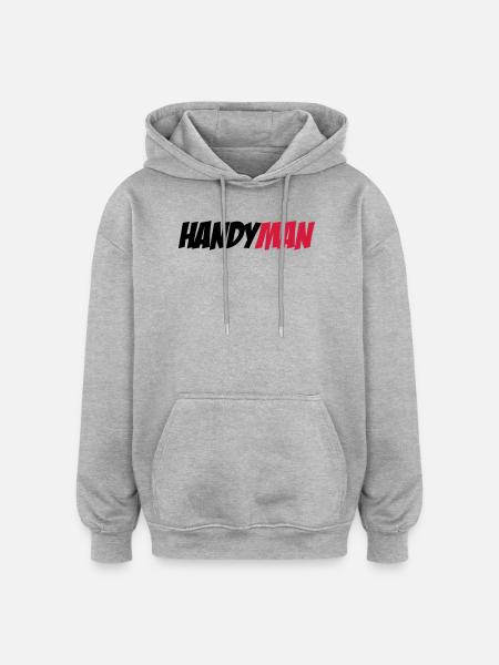 Handyman - Oversized Unisex Hoodie - heather grey