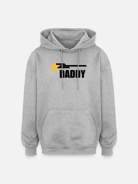 Daddy - Oversized Unisex Hoodie - heather grey