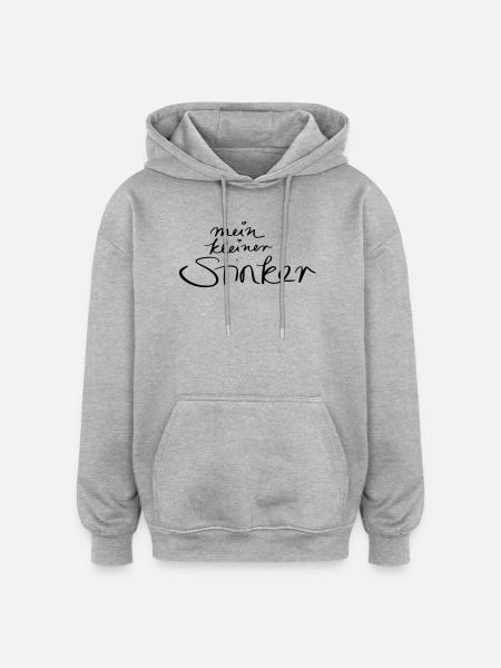 mein kleiner Stinker - Oversized Unisex Hoodie - Grau meliert