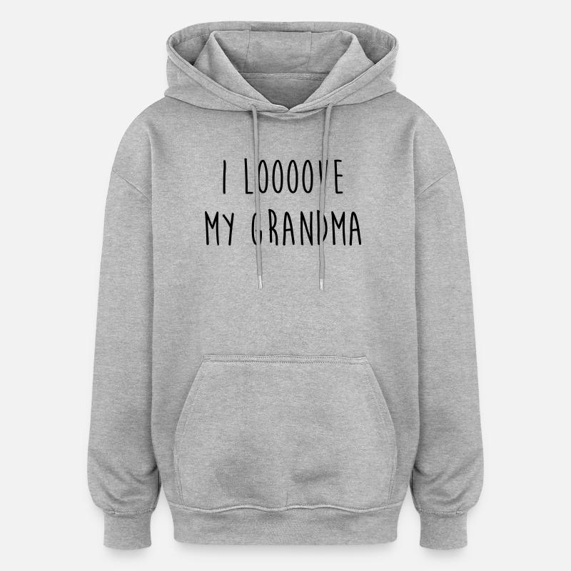 Großmütter / Oma / Mami / Großmutter / Mamy - Oversized Unisex Hoodie - Grau meliert