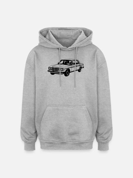 MB W123 , Youngtimer / Oldtimer ... (25) - Oversized Unisex Hoodie - heather grey