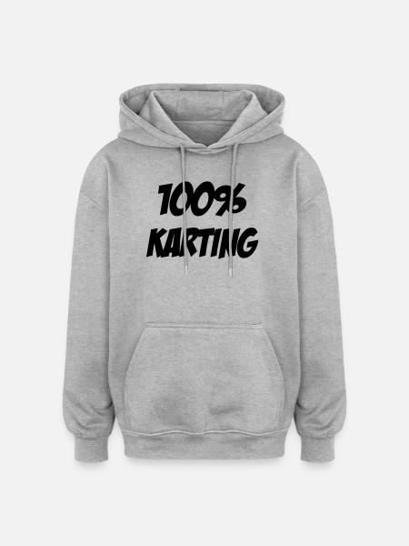 Karting / Kart / Go-Kart / Sport / Driver - Oversized Unisex Hoodie - heather grey