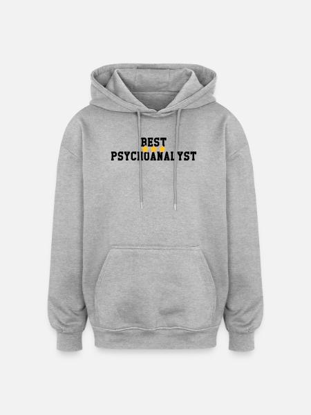 Psychoanalysis Psychoanalytiker Psychanalyse - Oversized Unisex Hoodie - heather grey