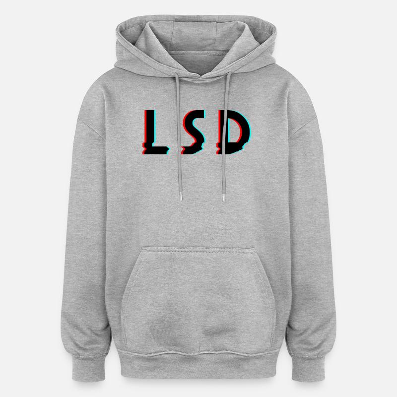 Sol - Sweat à capuche oversize unisexe - gris chiné