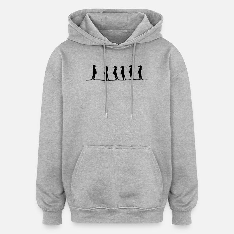 Erdmaennchen group - Oversized Unisex Hoodie - heather grey