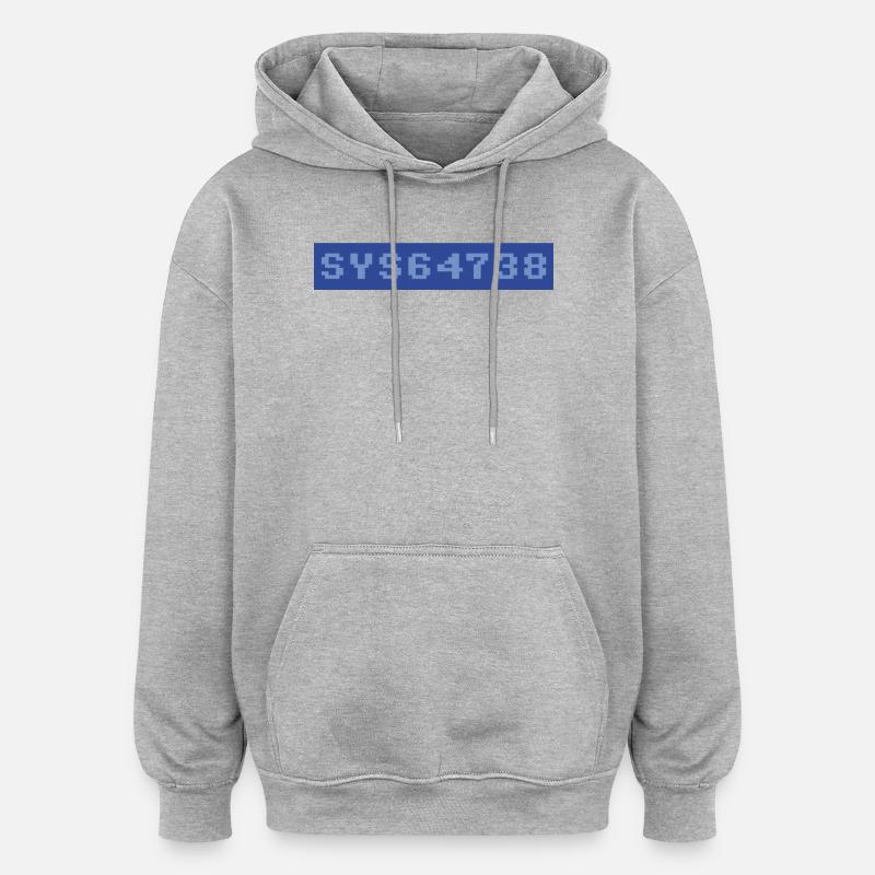64: SYS64738 - Oversized Unisex Hoodie - heather grey